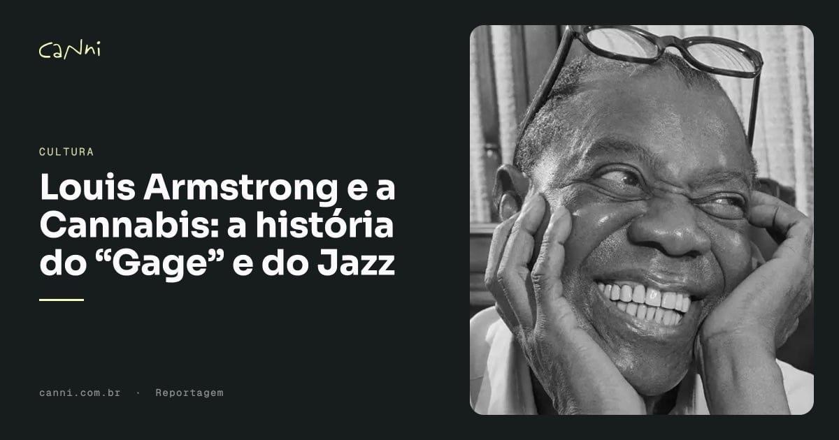 Capa do artigo: Louis Armstrong e a Cannabis: a História do “Gage” e do Jazz